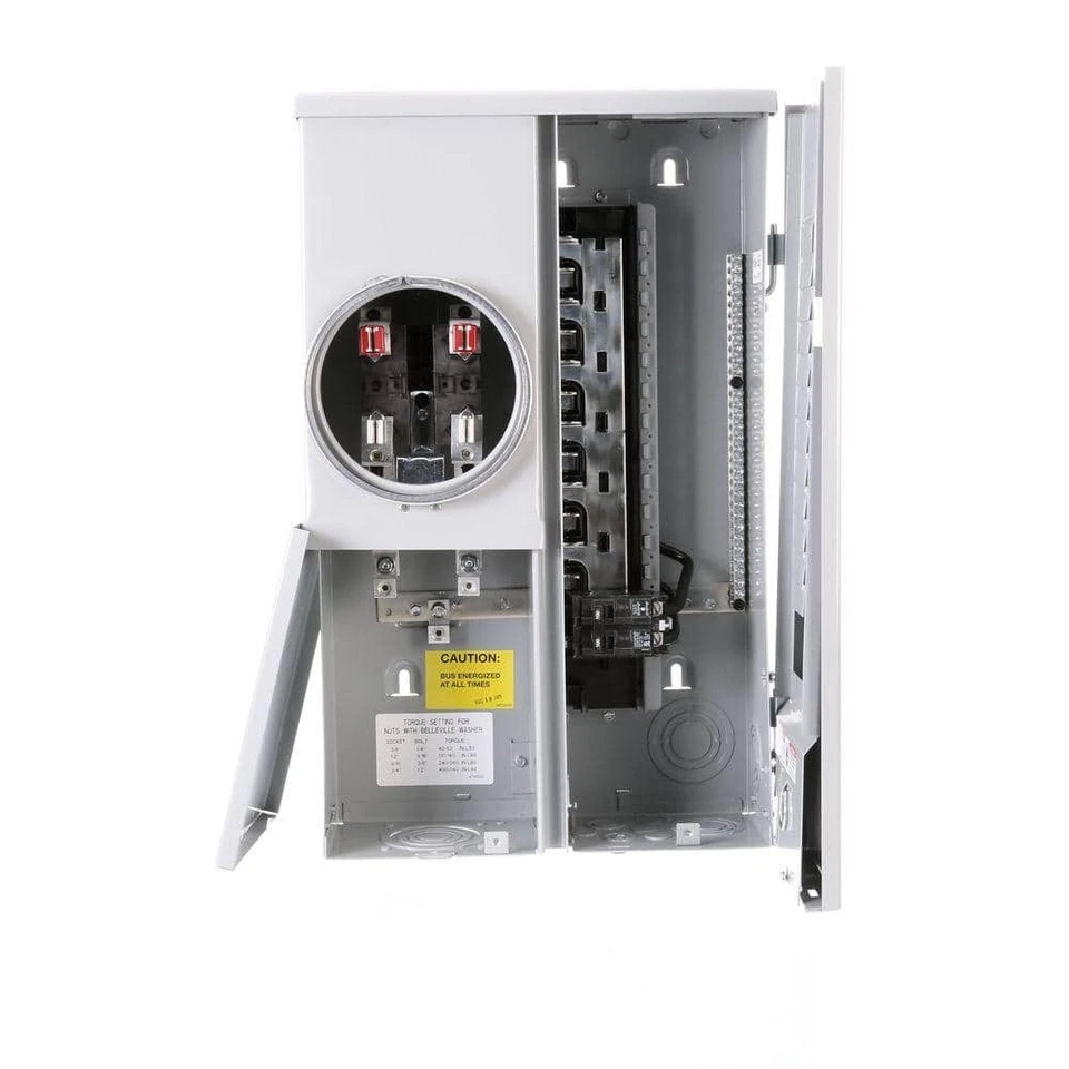 Siemens MC1224B1100ESC 12 Space 100A Surface Mount Meter Load Center - Gray