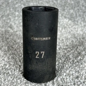 CRAFTSMAN Deep Impact Socket, Metric 27mm (CMMT16087) 1/2-Inch Drive, - Picture 1 of 6
