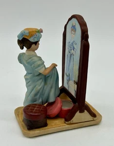 Statuina porcellana vintage 1986 Norman Rockwell Museum Collections "quasi cresciuta" - Foto 1 di 9
