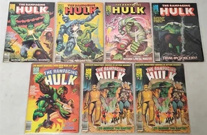 The Rampaging Hulk #1-9 PARTIAL RUN Lot of (7) Books Curtis Marvel Avg VF - Picture 1 of 4
