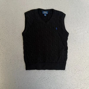 Polo Ralph Lauren Sweater Vest Boys Size 6 Black - Picture 1 of 7