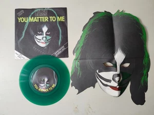 Kiss Rare Vintage 1978 UK Peter Criss Mask Green Import 7" 45 Vinyl CAN 139 VG - Bild 1 von 7