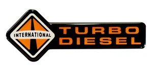 INTERNATIONAL TURBO DIESEL EMBLEM BLACK SATIN - Bild 1 von 2