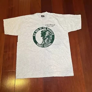 Vintage neu aus altem Lagerbestand Herren Large Fruit of the Loom Rugby T-Shirt, Old Man In The Mountain 1995 - Bild 1 von 7