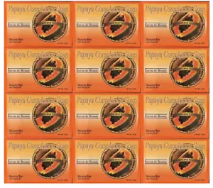 (12) Beauty Bars Papaya Teint Seife Hautton Verbesserung mit Papayaöl - Bild 1 von 1