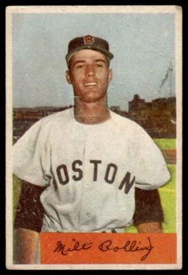 Milt Bolling 1954 Bowman #130 Boston Red Sox - Image 1 of 2