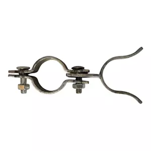 1-3/8" Chain Link Gate Latch Fence Fork Latch w/ Padlock Hole Galvanized Steel - Picture 1 of 3