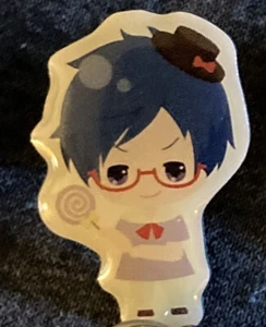 Taito Free! Eternal Summer Anime Rei Ryugazaki Metal Pin Badge Sugar Cake #6 - Picture 1 of 2