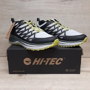 Hi-Tec 11M Trail Destroyer Low Running Mens Black GreenGrey Sneakers Shoes - Picture 1 of 19