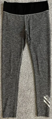 Victoria's Secret PINK Yoga Women's Size S Gray Black Waistband Leggings (E1) - Image 1 of 4