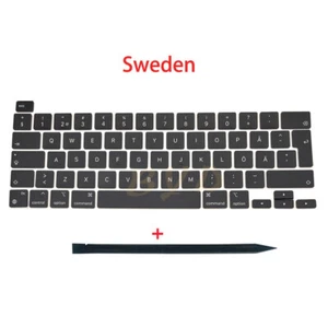 New Sweden Keycaps For Macbook Pro Retina 13" M1 A2338 Key Cap Keyboard 2020 - Picture 1 of 4