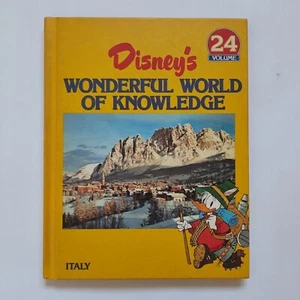 Disney's Wonderful World of Knowledge: Italy Book Hardback Volume 24 - 1988 - Picture 1 of 4