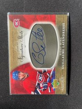 2006-07 Sweet Shot Signature Shots/Saves #SSGL Guillaume Latendresse - auto
