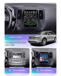 9.7''Vertical Android 11 Car Stereo Radio WIFI BT For Infiniti FX35 FX45 2003-06 - Picture 1 of 10