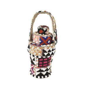 Kuba Royal Beaded Basket Congo - Picture 1 of 8