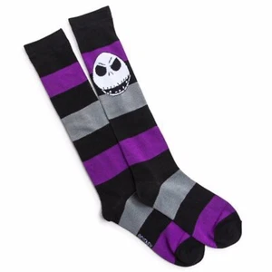 Disney The Nightmare Before Christmas Knee Socks Jack Skellington Socks Purple - Picture 1 of 4