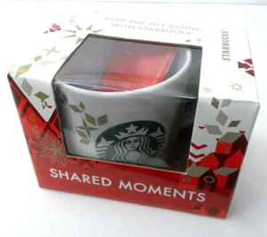 2013 STARBUCKS Weihnachten Urlaub KAFFEETASSE Tasse IN BOX Shared Moments + GUTSCHEINE - Bild 1 von 10