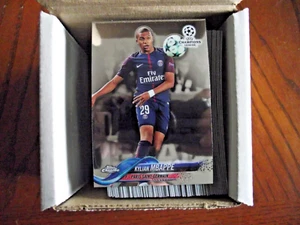 2017-18 Topps Chrome UEFA Champions League 99 Cards Complete Set Kylian Mbappe + - Picture 1 of 1