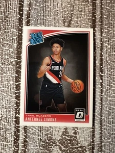 2018-19 Optic Anfernee Simons Rc # 186 Trail Blazers - Picture 1 of 2