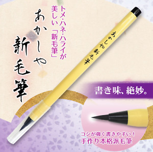 Akashiya 筆ペン JAPANESE Disposable FUDE BRUSH pen calligraphy Arts BLACK SA-300