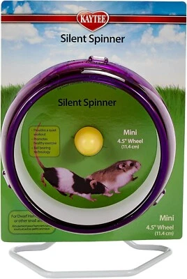 Kaytee Silent Spinner Wheel For Pet Mice and Dwarf Hamsters, Mini 4.5 Inch - Image 1 of 4