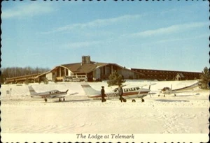 Cable, WI Lodge am Telemark Flugzeug Bayfield County Wisconsin Postkarte - Bild 1 von 2