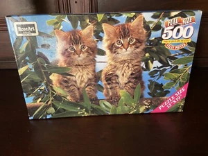 Rose Art 500 Piece Jigsaw Puzzle “Out On A Limb” Kittens Sealed New NIB USA - Picture 1 of 8