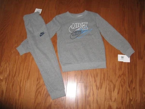 Nike Air 2-Pc. Pull Over Sweatshirt & Pants Set Boys Size 7 NWT - Picture 1 of 6