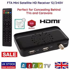 Receptor HD satélite digital gratuito al aire FTA DVB-S2 decodificador 12V-240v - Imagen 1 de 5