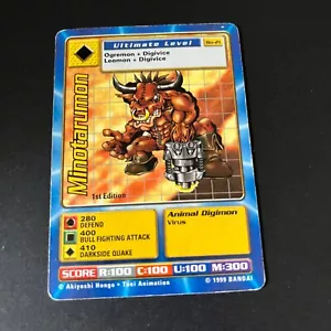 Digimon Card 1999 Minotarumon Bo-21 1st Edition Trading Card TCG 1999 Vintage - Bild 1 von 6