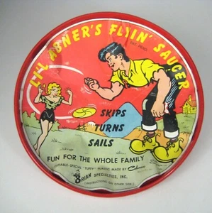 Lil Abners Flyin Saucer Disc Brian Specialties Vintage 1950 - Picture 1 of 24