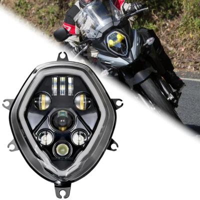 Conjunto de farol LED com farol de neblina para Suzuki V-Strom DL650 17-Up DL1000 14-19 - Imagem 1 de 4