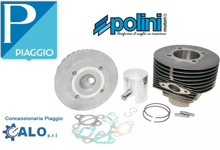GRUPPO TERMICO POLINI D 57 130CC PER VESPA 50 SPECIAL 125 et3 CODICE 1400050 - Immagine 1 di 1