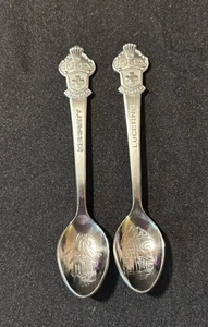 2 Rolex Souvenir Spoons Bucherer Of Switzerland Collectible Lucerne Zermatt Vtg - Picture 1 of 4