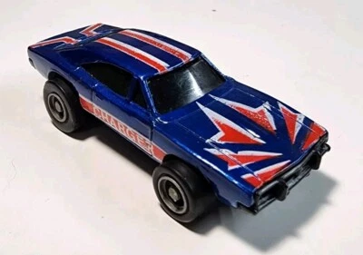 Dodge Charger 1/64 diecast retroceso vintage Zee Toys Zylmex #4001 azul 69 diecast muy buen estado Foto 1 de 4