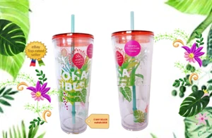 🌺🌺 LIMITED EDITION "Aloha Vibes" Tumbler 24oz Cup Starbucks Hawaii Collection - Picture 1 of 3