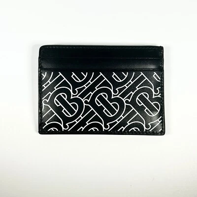 New Burberry Kier TB Monogram Print Leather Card Holder Case - Image 1 of 4