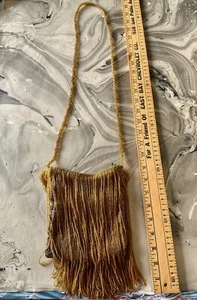 CARTERA Art Deco con cuentas y flecos con correa de cuentas - Imagen 1 de 7