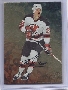98-99 1998-99 BE A PLAYER KEVIN DEAN GOLD AUTOGRAPH AUTO 82 NEW JERSEY DEVILS - Picture 1 of 1