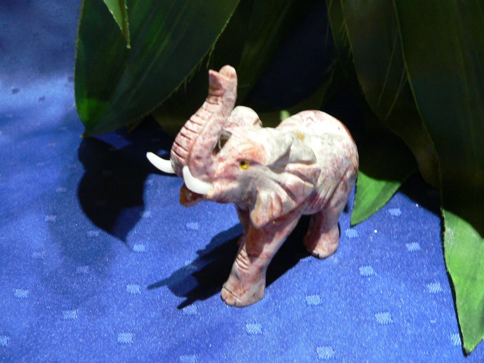  Elefant Speckstein Edelsteintier Tiergravur - Bild 1 von 1