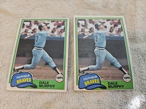 1981 Topps # 504 Dale Murphy Lot Of 3 - Bild 1 von 2