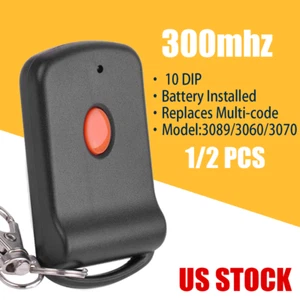 Universal 10 Dip Switch Garage Door Opener for Linear MCS308911 EZ Code 300mhz - Picture 1 of 14