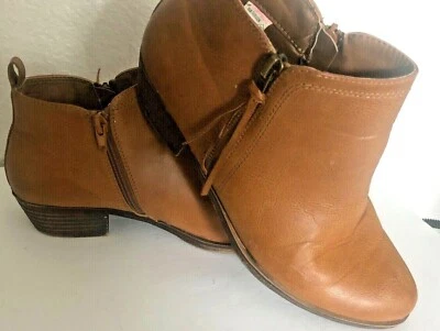 BOTÍN RAMPAGE 8.5 M Marrón Imitación Cuero Cremallera Tacón Apilado Foto 1 de 4