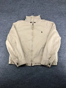 Vintage Polo Ralph Lauren Mens Size 2XL Lightweight Jacket Beige Full Zip - Picture 1 of 8