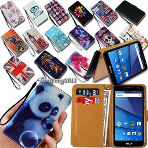 For BLU G5 G6 G8 G9 Smartphones Flip Leather Wallet Stand Cover Phone Case