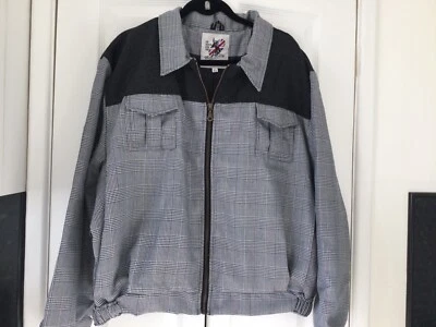 1950’s Gab Jacket. Classic Styling,Rockabilly,Black&White Check,New Line Size 52 - Image 1 of 4