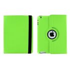 360° Green Rotating Ipad 4 3 /2 Smart Leather Cover Case + Protector +stylus