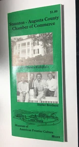 VTG The Statler Brothers-Chamber of Commerce Local Map of Staunton Virginia 1988 - Picture 1 of 3