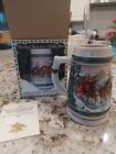 1993 Budweiser Holiday Stein Special Delivery 01850028 Beer Mug With COA & Box