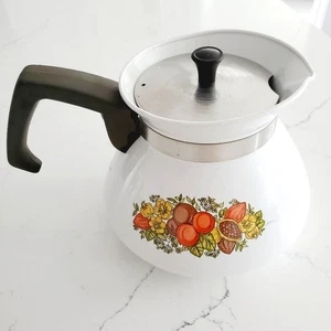 Vintage 70er Jahre "Spice of Life" Corning Ware Teekanne Classic Retro Geschirr - Bild 1 von 7